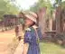 khmer, girl, temple
