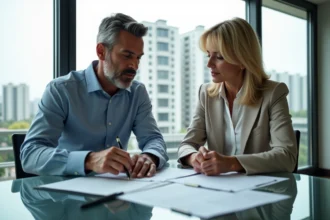 Couple d'affaires dans un appartement lumineux en réunion