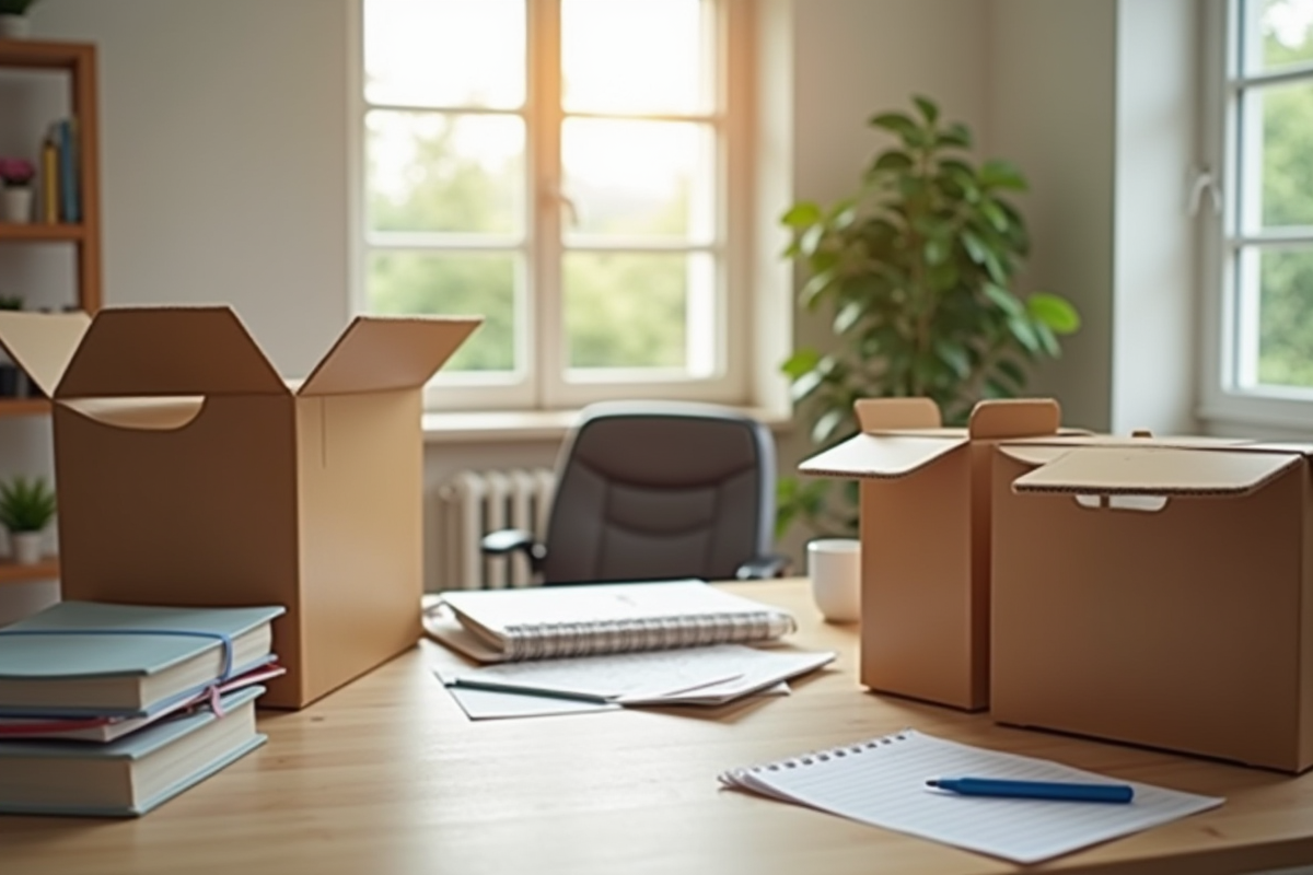 déménagement cartons